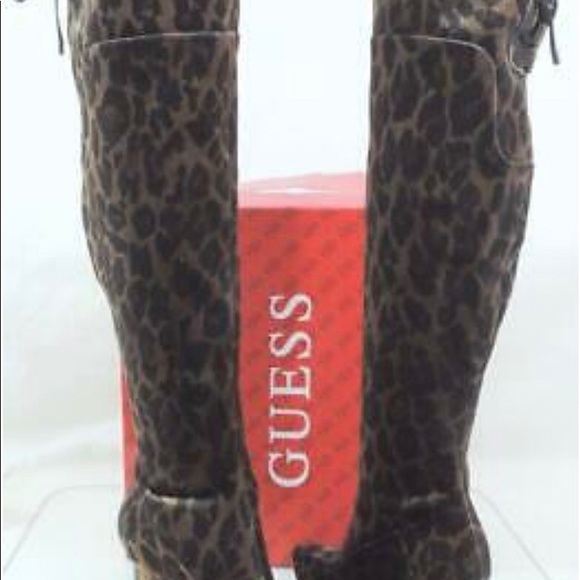 GUESS Valerine 2 Women Brown Over The Knee Boot - Picture 1 of 4